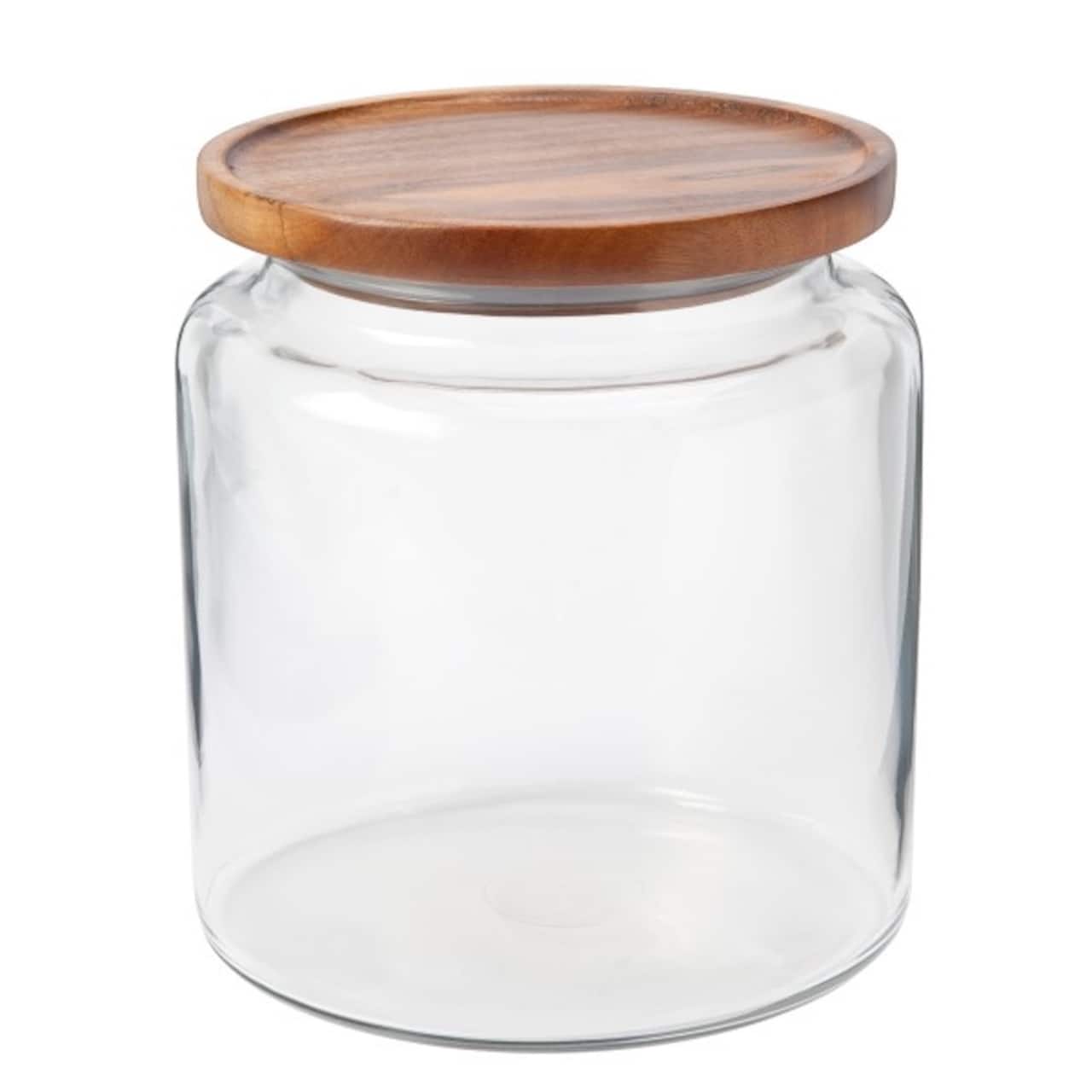 Anchor Hocking 96oz. Mini Montana® Glass Jar with Acacia Wood Cover